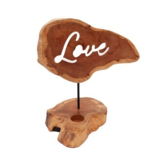 Kerzenhalter Holz Love