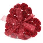 Set of 24 Soap Flower Heart Box - Red Roses – Matvana Set of 24 Soap Flower Heart Box - Red Roses