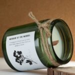 Sojawachs Duftkerze Woodland Zest – Woodwick Kerze im Glas mit Holzdocht 9 x 7 cm