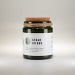 Woodwick Sojakerze Forest Resin – Duftkerze im Glas mit Holzdocht, Wald Duft & Knistereffekt – 9 x 7 cm
