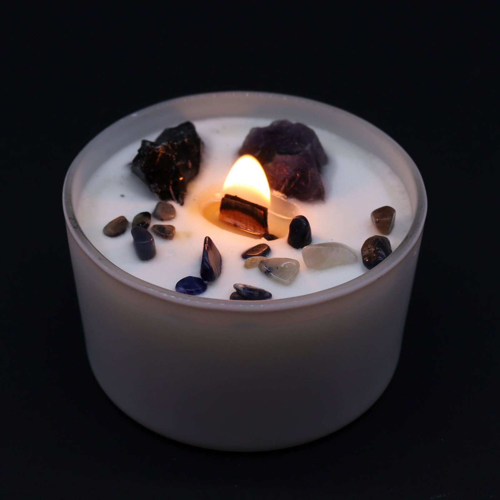 bG9jYWw6Ly9tZWRpYS9TTS8yQy82MFIzMEMxRzZXUjMyQ1NNLzdmNDI4ODczLmpwZWc.jpg Chakra Kristallkerze Solarplexuschakra – Sojawachs Kerze mit Kristallen, 17h, 8.5×5 cm, 0.36 kg
