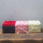 Soap Flower Gift Bouquet - 9 Pink Roses - Square – Matvana Soap Flower Gift Bouquet - 9 Pink Roses - Square