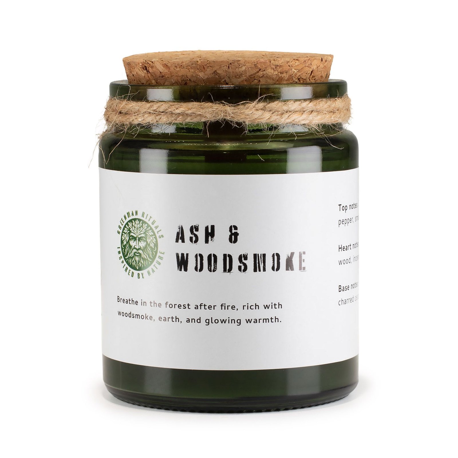 Holzdocht Soja Duftkerze Ash & Woodsmoke