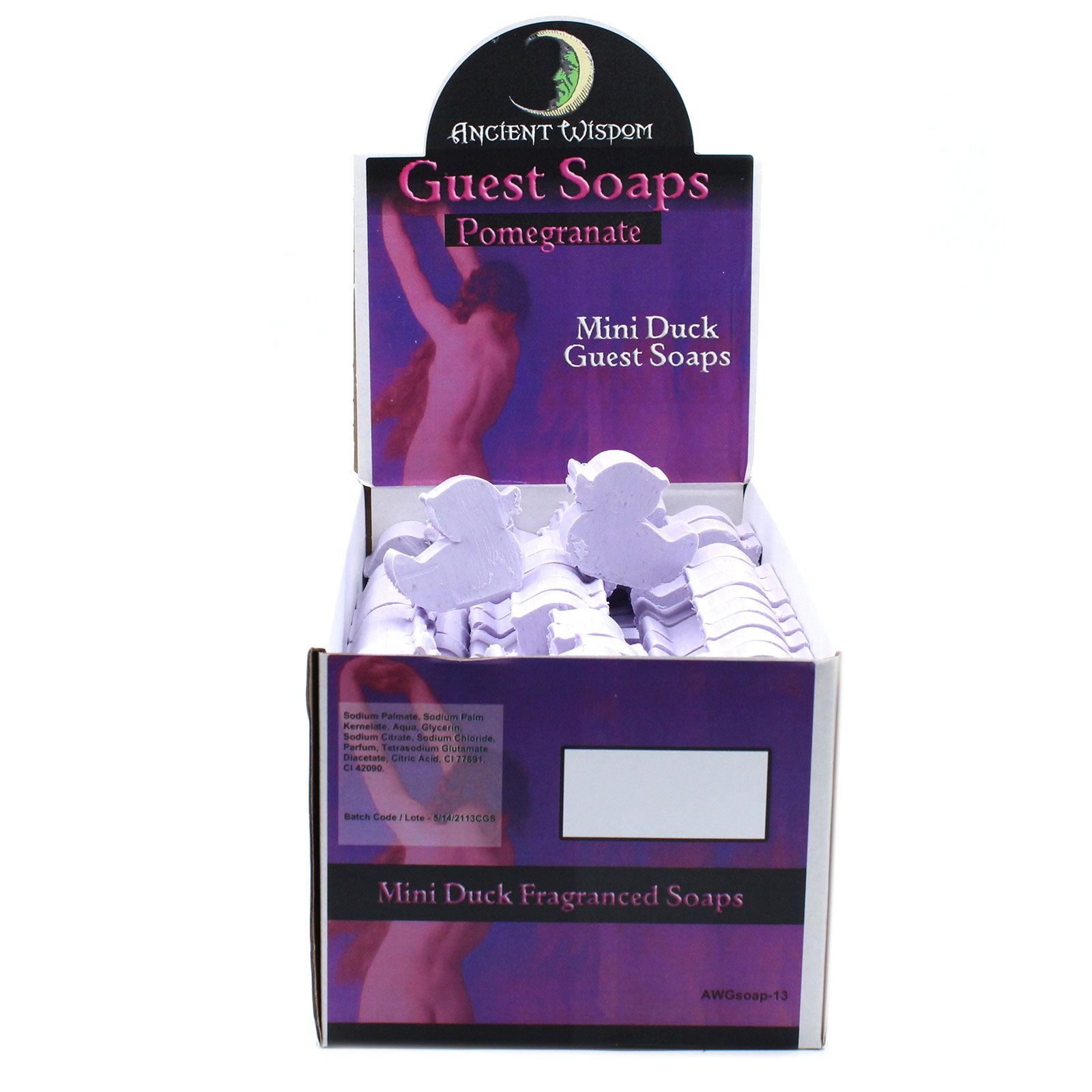 Purple Duck Gästeseife Granatapfel 20g – Dekorative Entenform Seife mit fruchtigem Duft