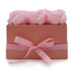 Soap Flower Gift Bouquet - 9 Pink Roses - Square – Matvana Soap Flower Gift Bouquet - 9 Pink Roses - Square
