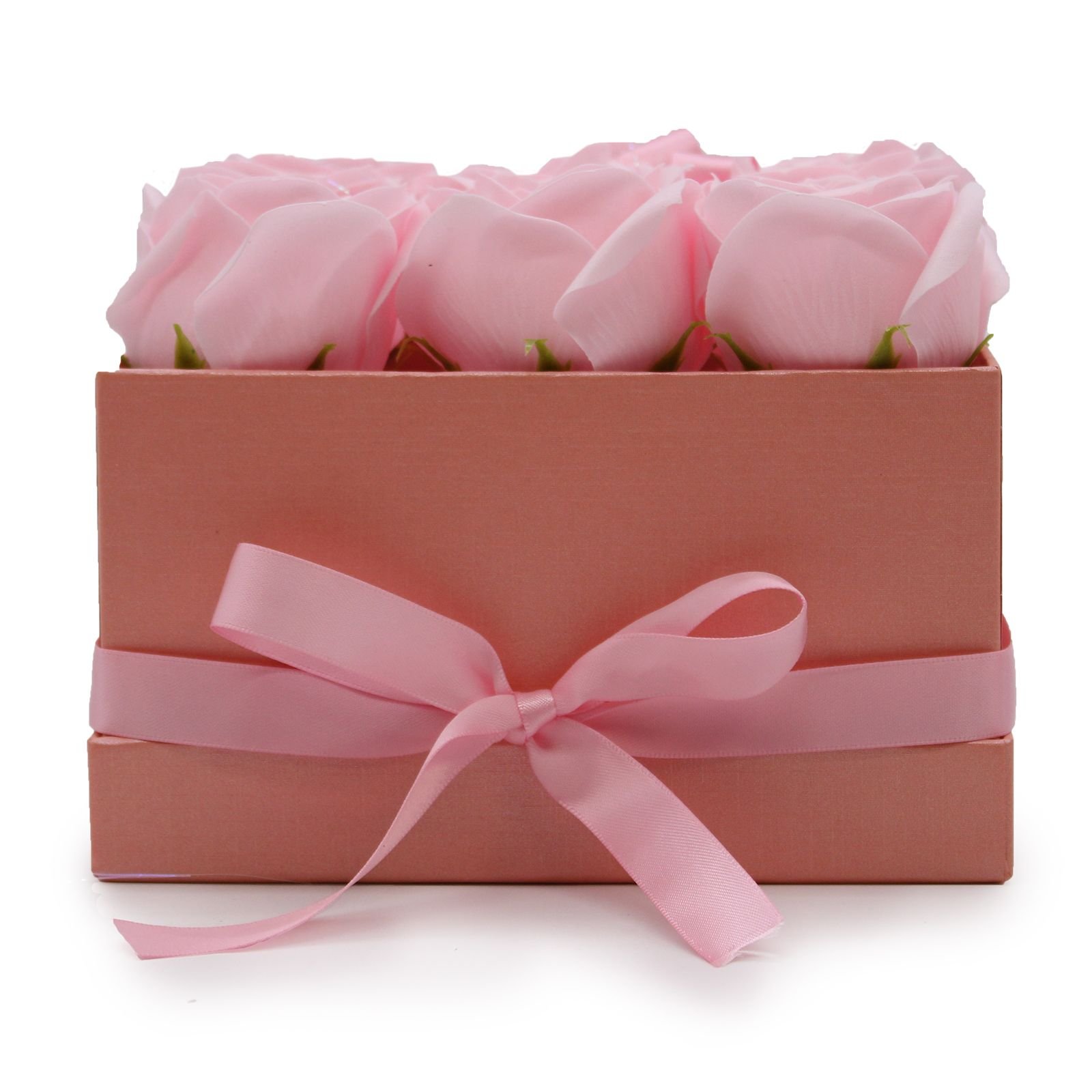 bG9jYWw6Ly9tZWRpYS9TUi9BQy82MFIzMEMxRzZSVDNBQ1NSL2IwNGU4ZWFlLmpwZWc.jpg Soap Flower Gift Bouquet - 9 Pink Roses - Square