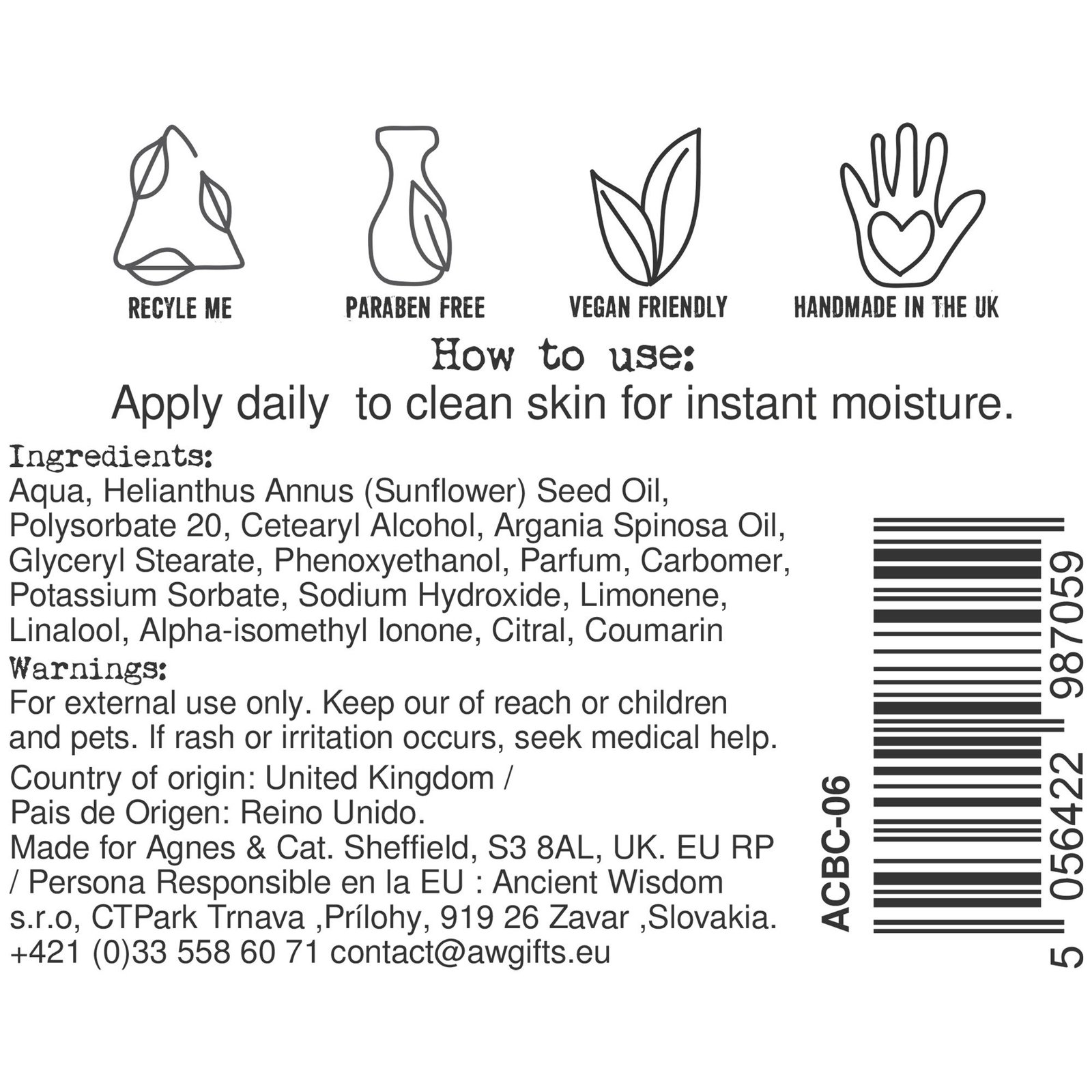 Hand- & Körpercreme Provence 300ml – Feuchtigkeitsspendende Pflegecreme mit Provence-Duft