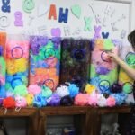 Pretty Variegated Scrunchies 4 asst (display tube) - 40gm